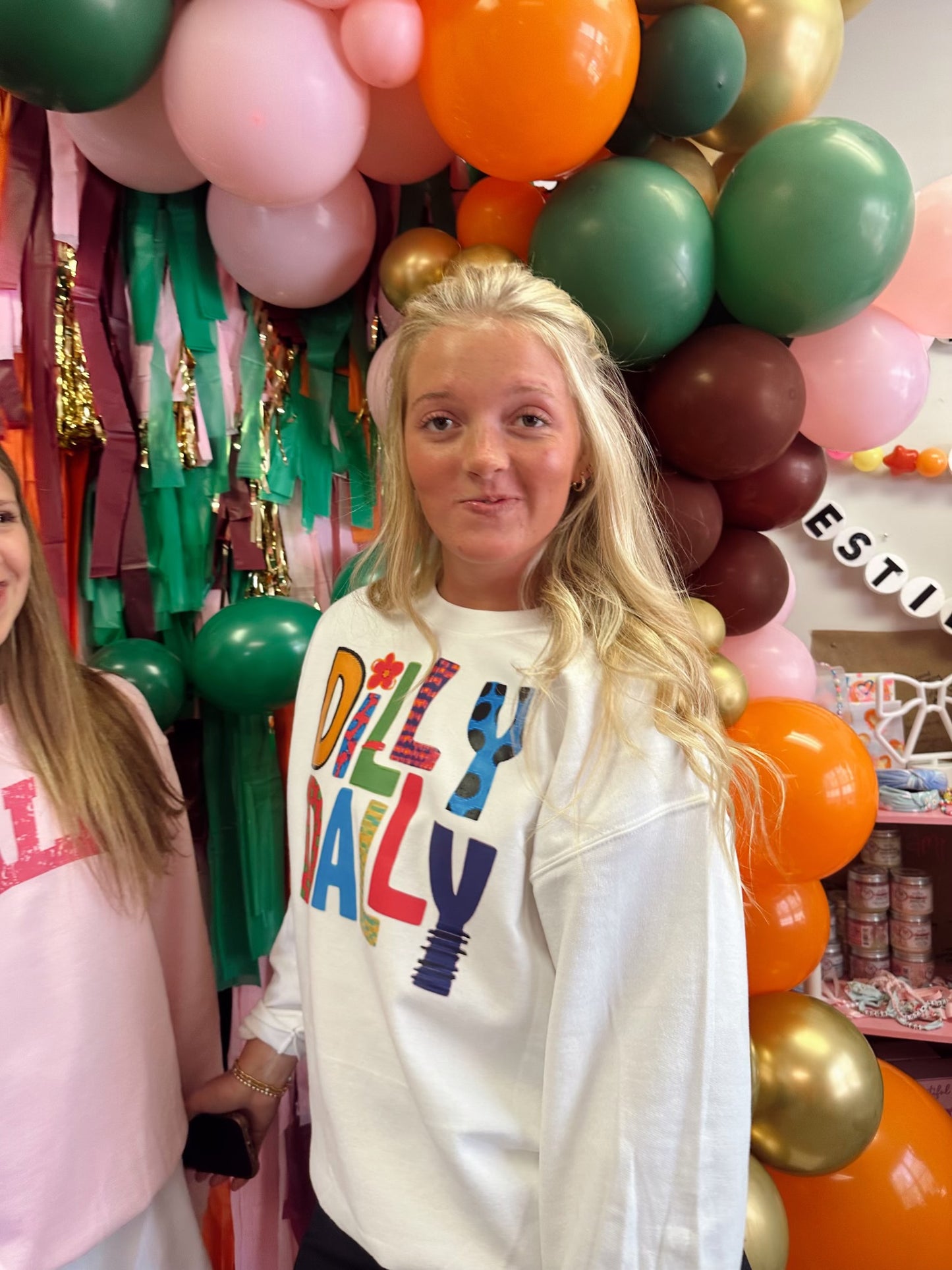 Dilly Dally color pop tshirt or sweatshirt