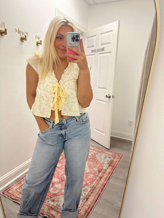 Lemon drop Tie shirt