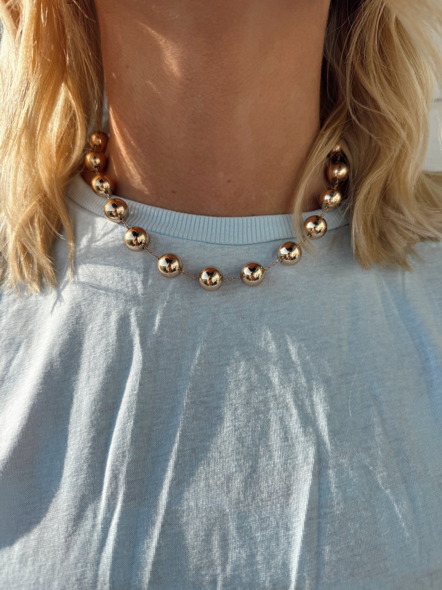 Gold Bubble Necklace