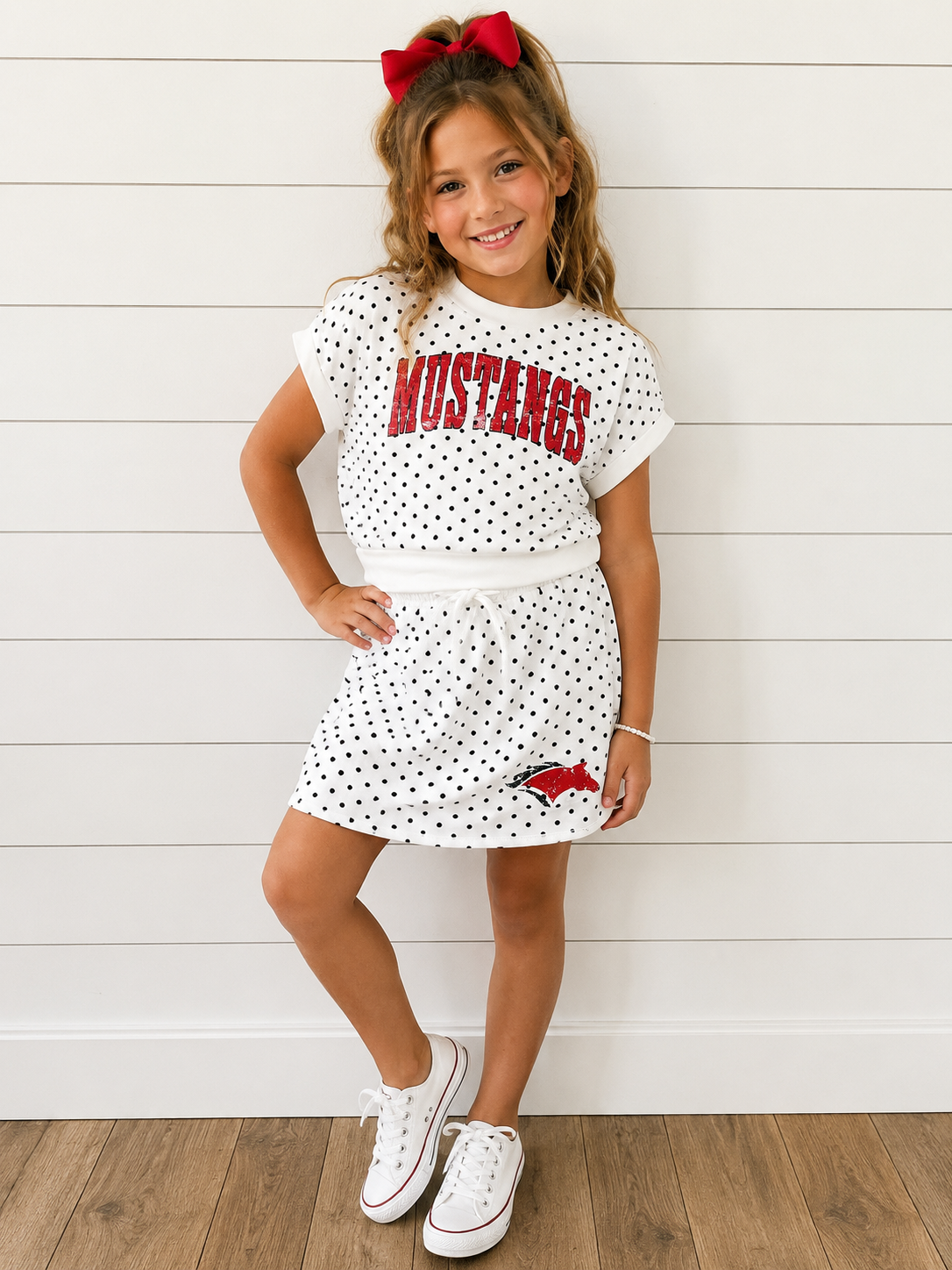 Mustangs top and Skirt (shorts under)