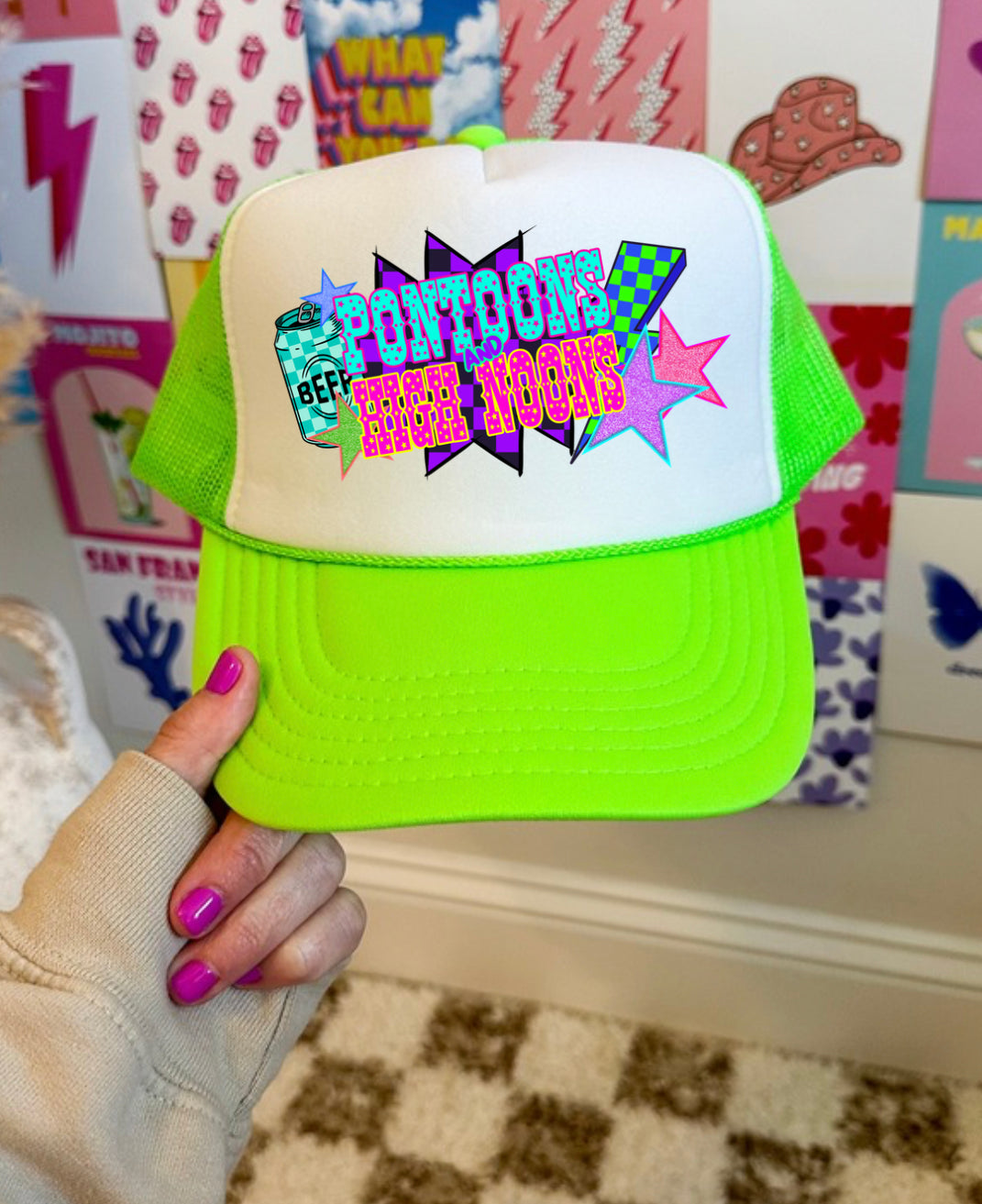 Pontoons and Highnoons Trucker Hat