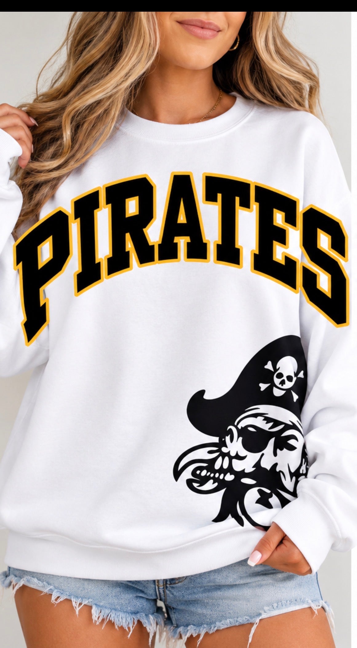 Pirates T-shirt or sweatshirt