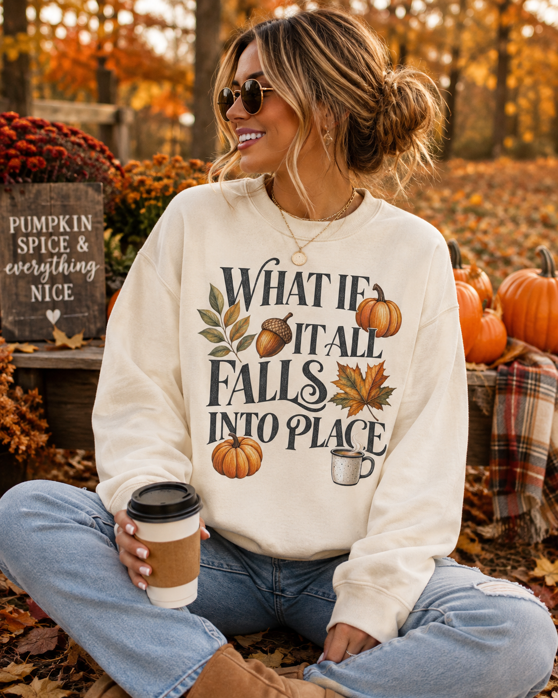 What if it all Falls into Place T-shirt or sweatshirt