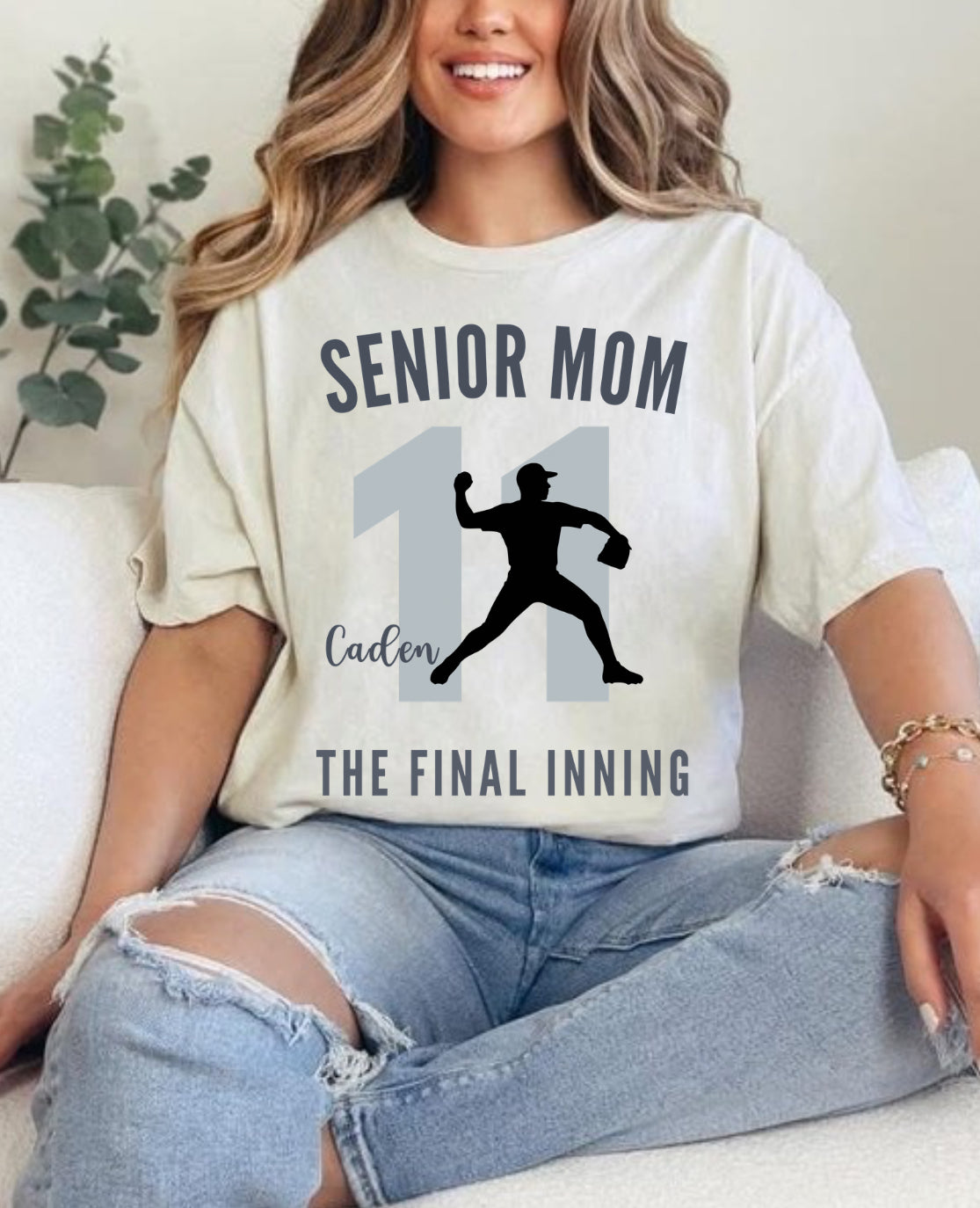 Custom Senior Mom Baseball