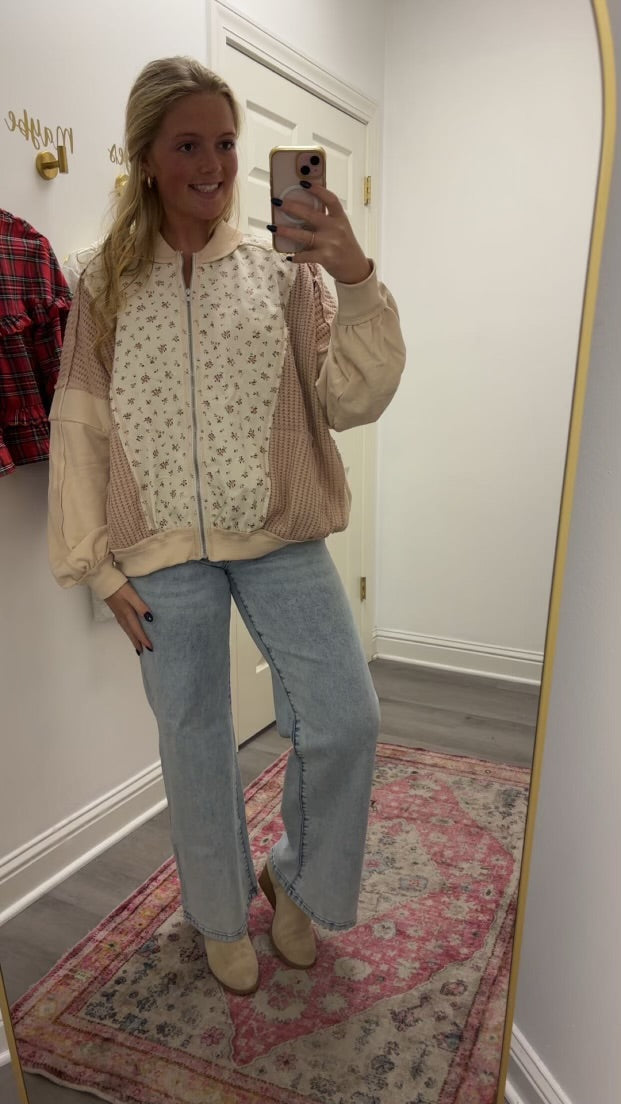 Floral Zip Jacket