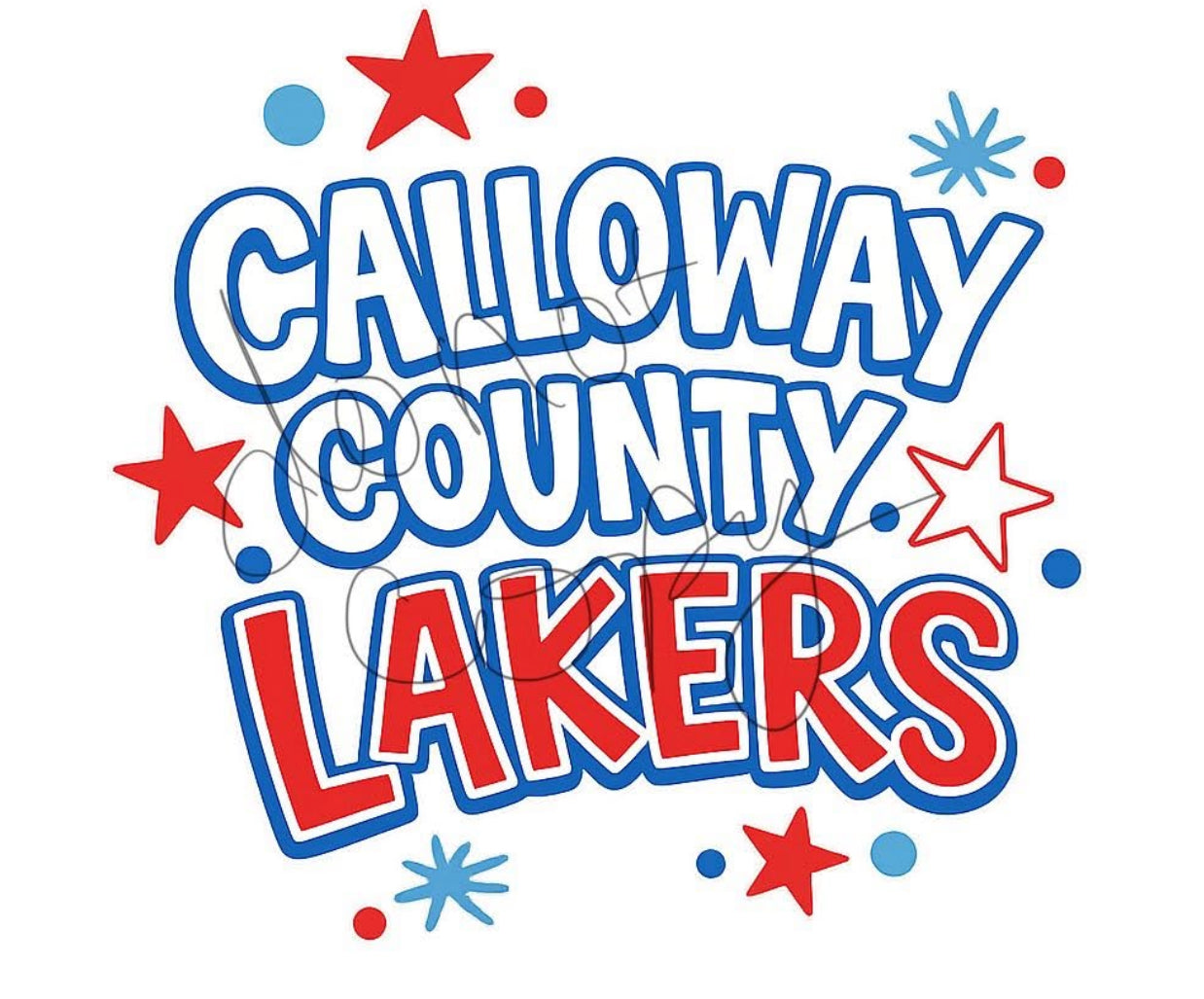 Calloway County Lakers on grey