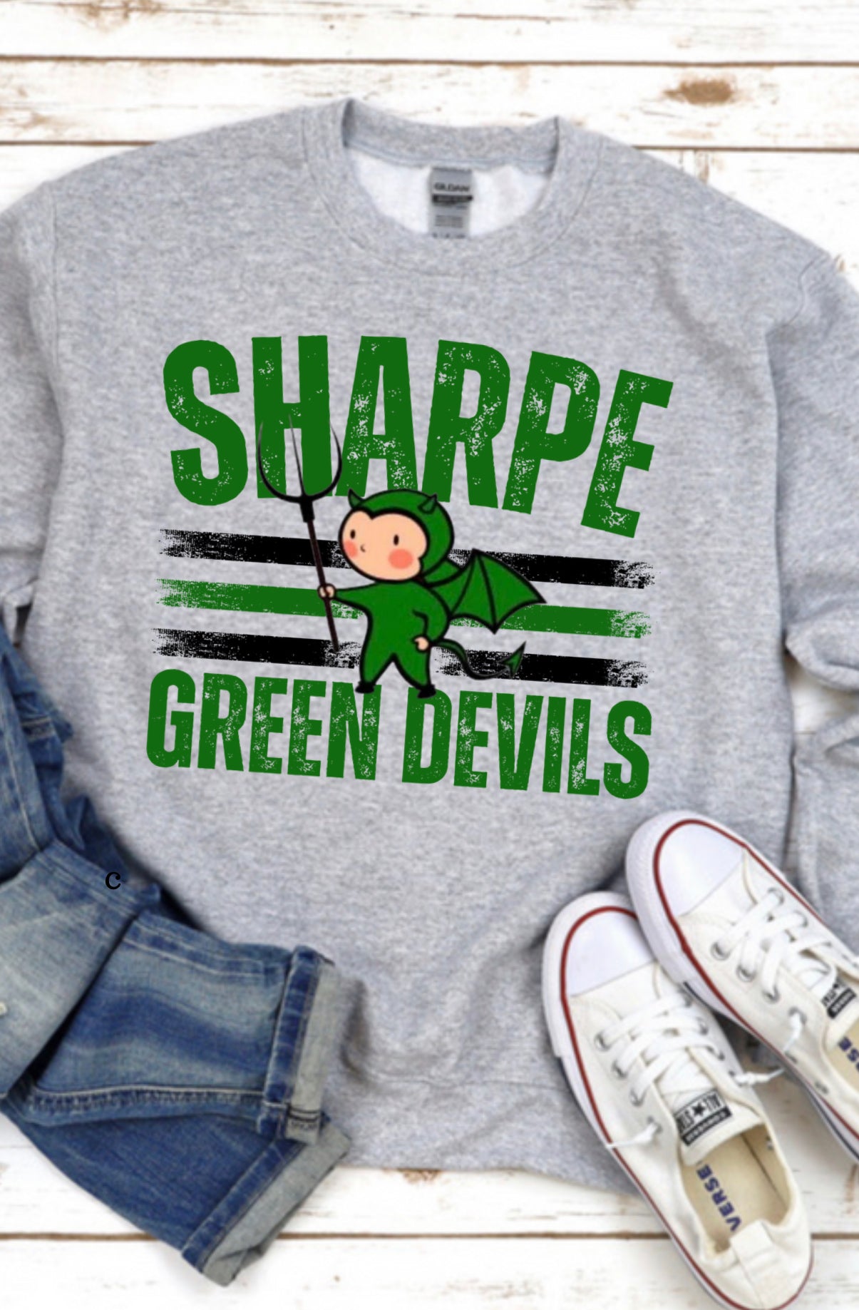 Sharpe Green Devils T-shirt or sweatshirt
