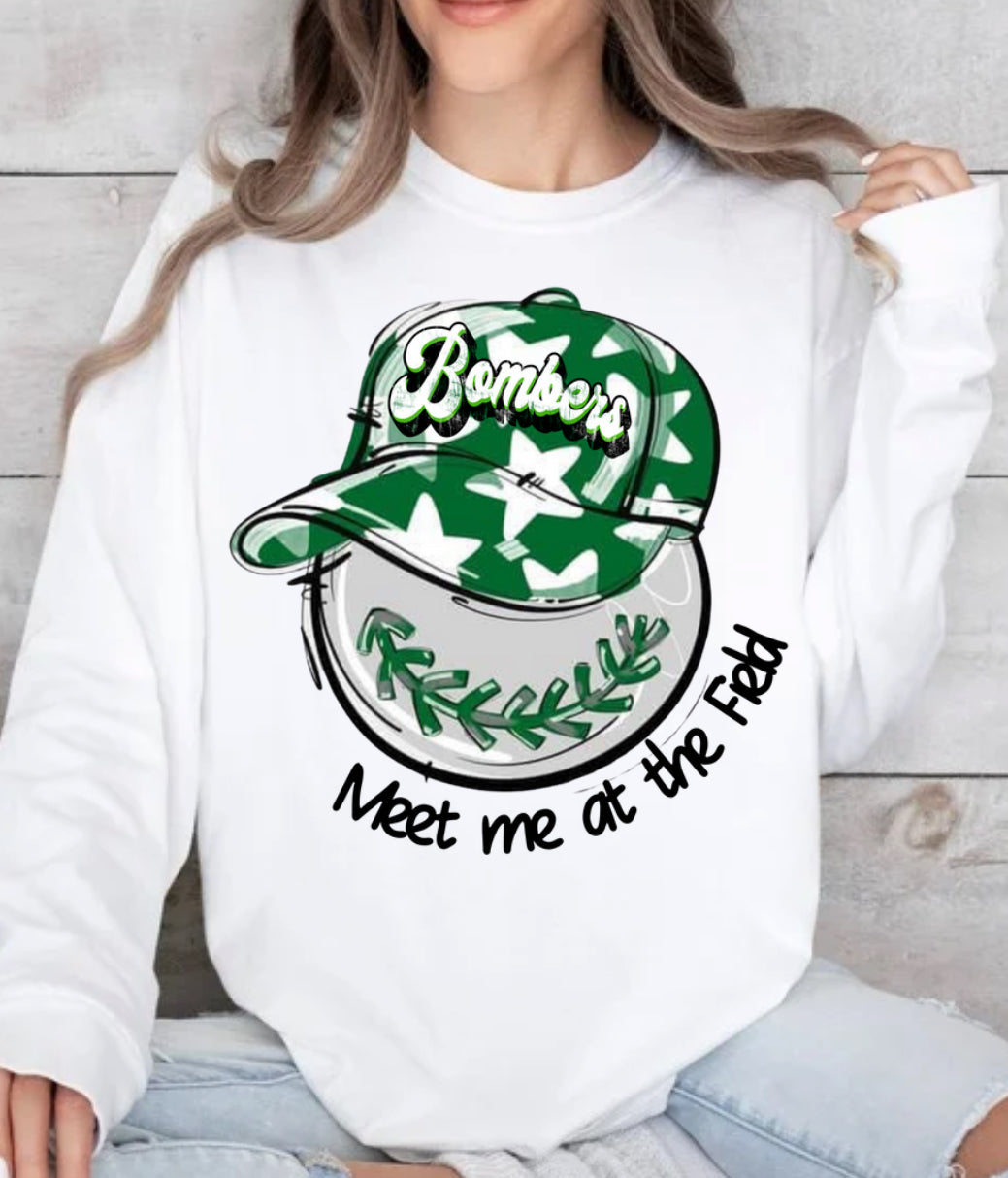 Bombers Baseball Hat design tshirt or sweatshirt