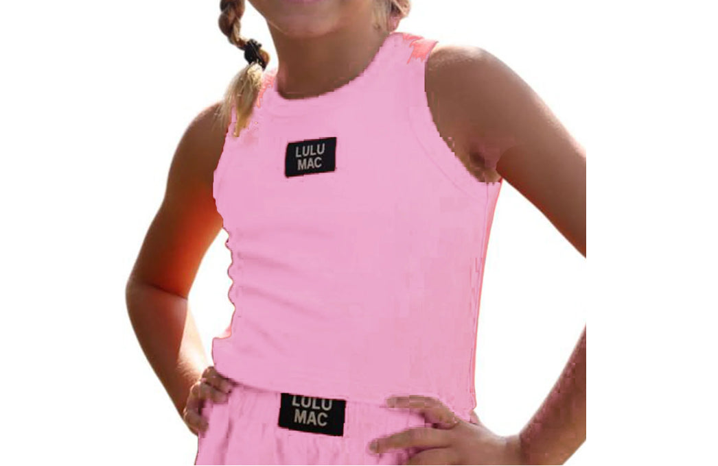 Girls Lulu Mack Bubble Gum Tank