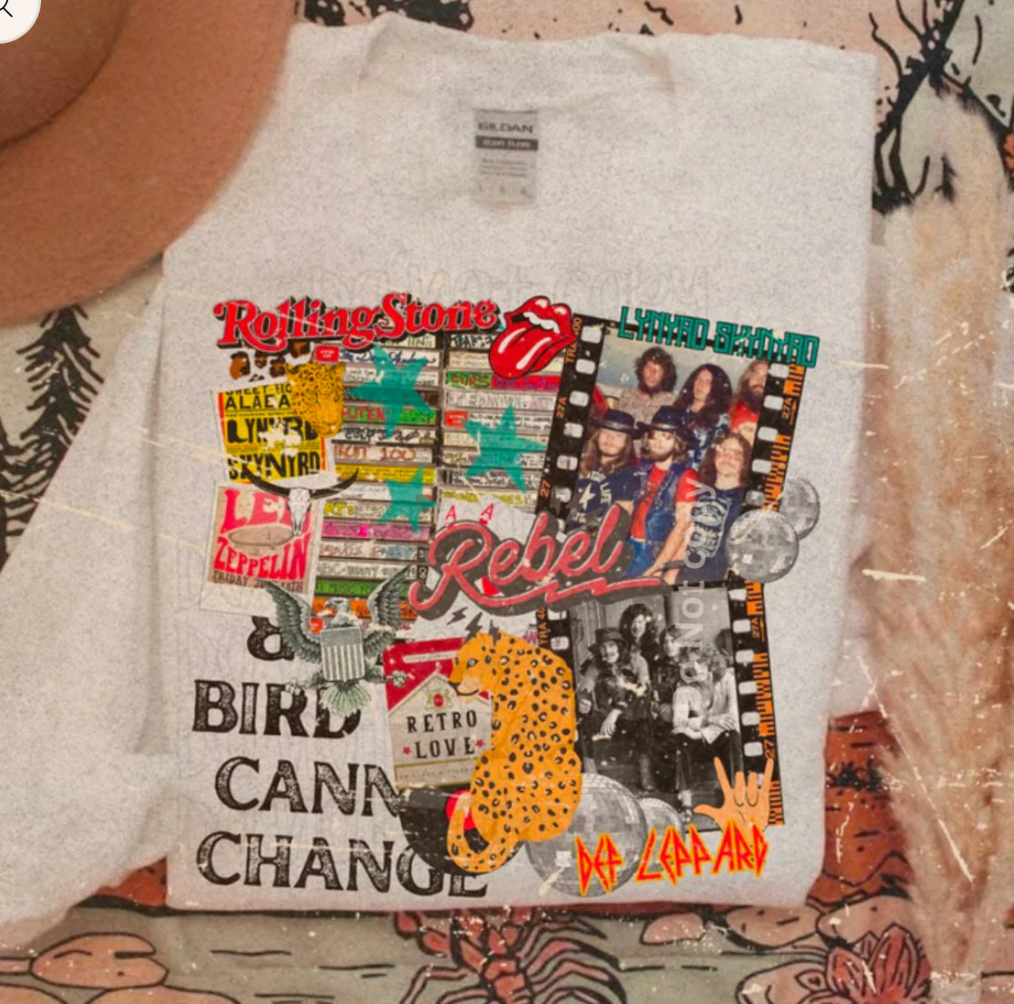 Retro Band Collage tee or sweatshirt