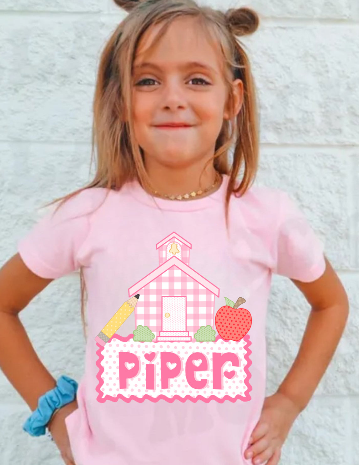 Custom School house back to school tee