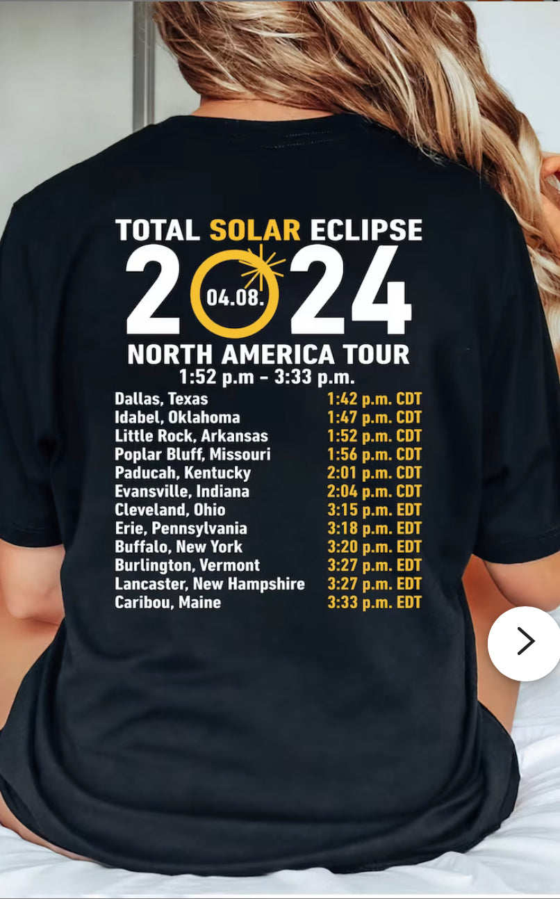 Solar Eclipse graphic tee sweatshirt