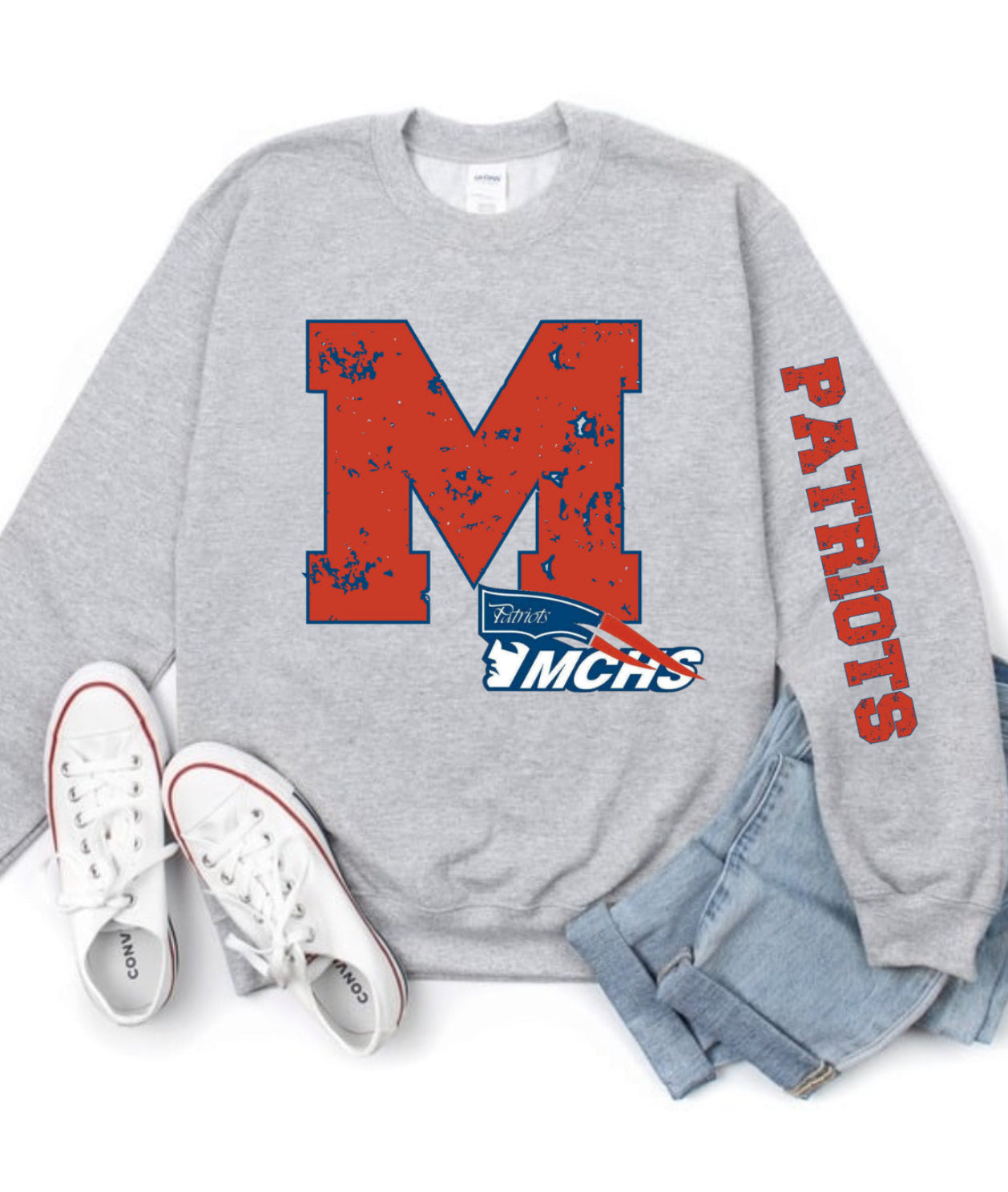 Massac Patriots arm Mascot