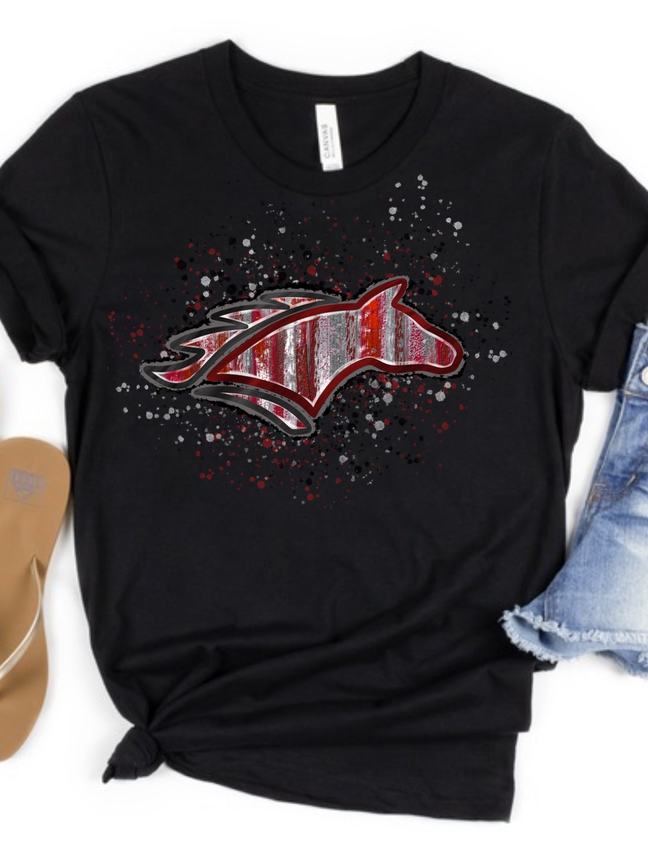 Splatter Mustang Mascot Spirit wear