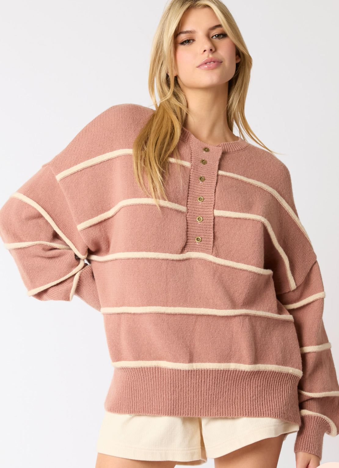 Pull over stripped top