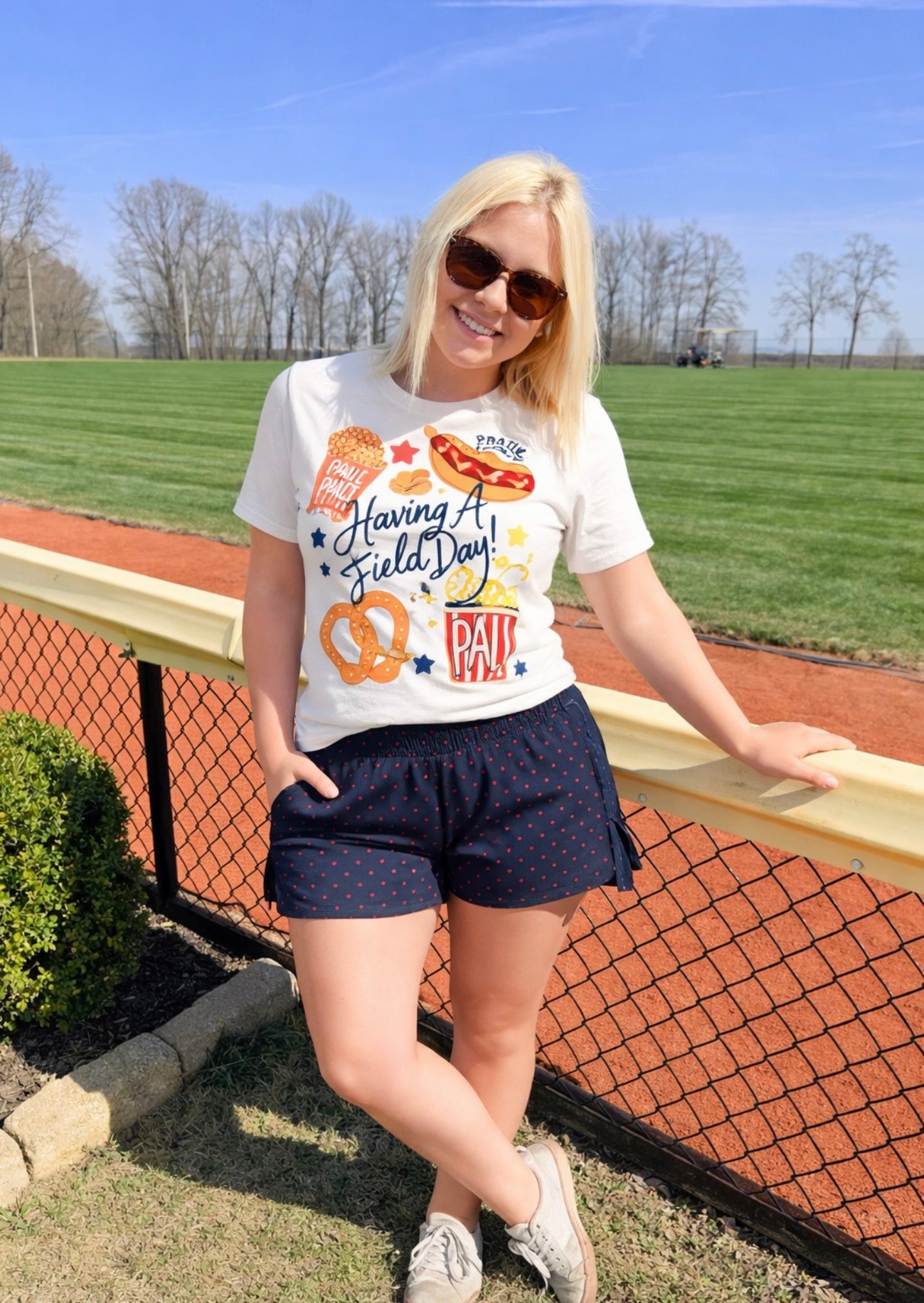 Having a Field Day Baseball tee