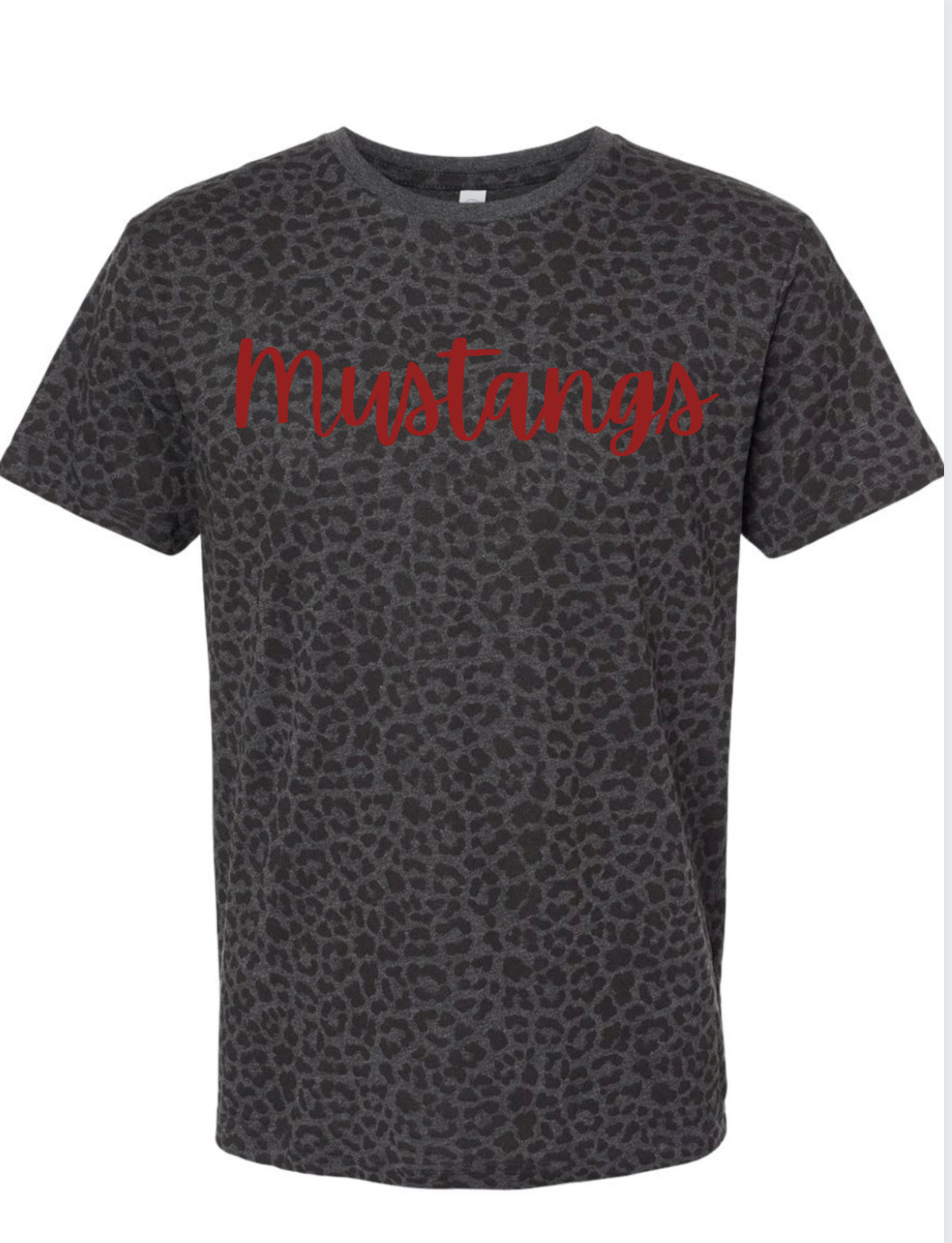 Leopard short sleeve with puff mascot