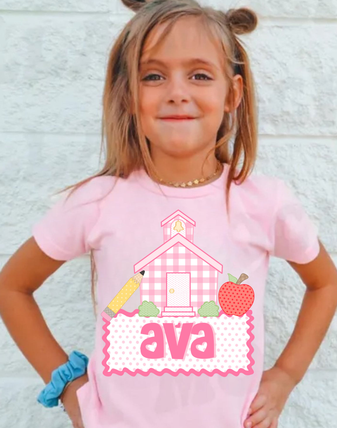 Custom School house back to school tee