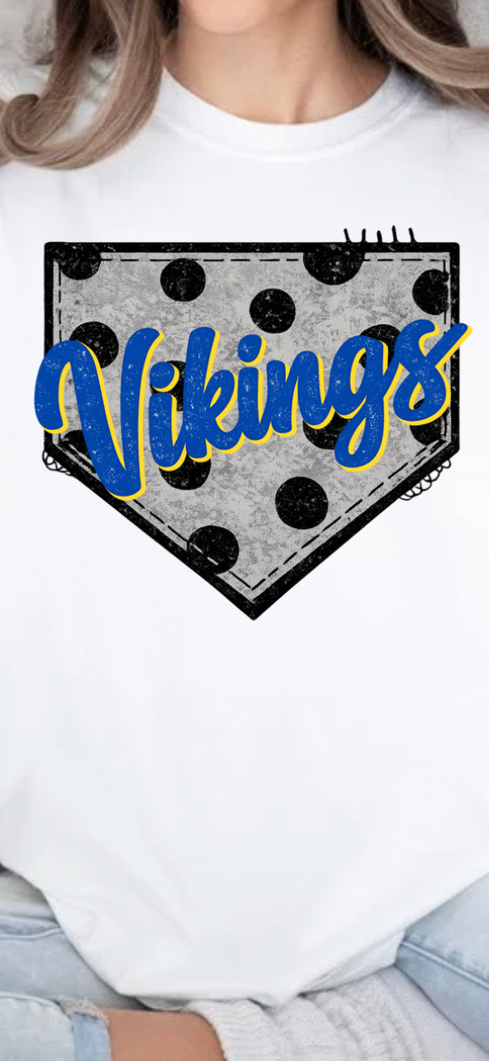 Vikings Baseball Tshirt or Sweatshirt