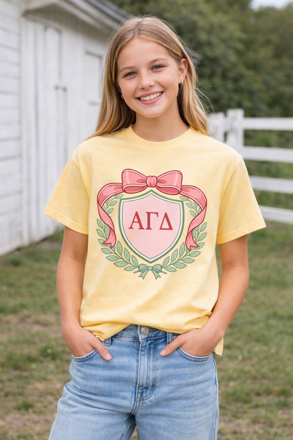Spring Alpha Gam graphic tee