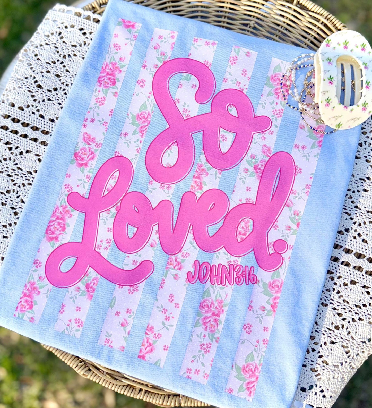 So Loved Floral Spring Tee