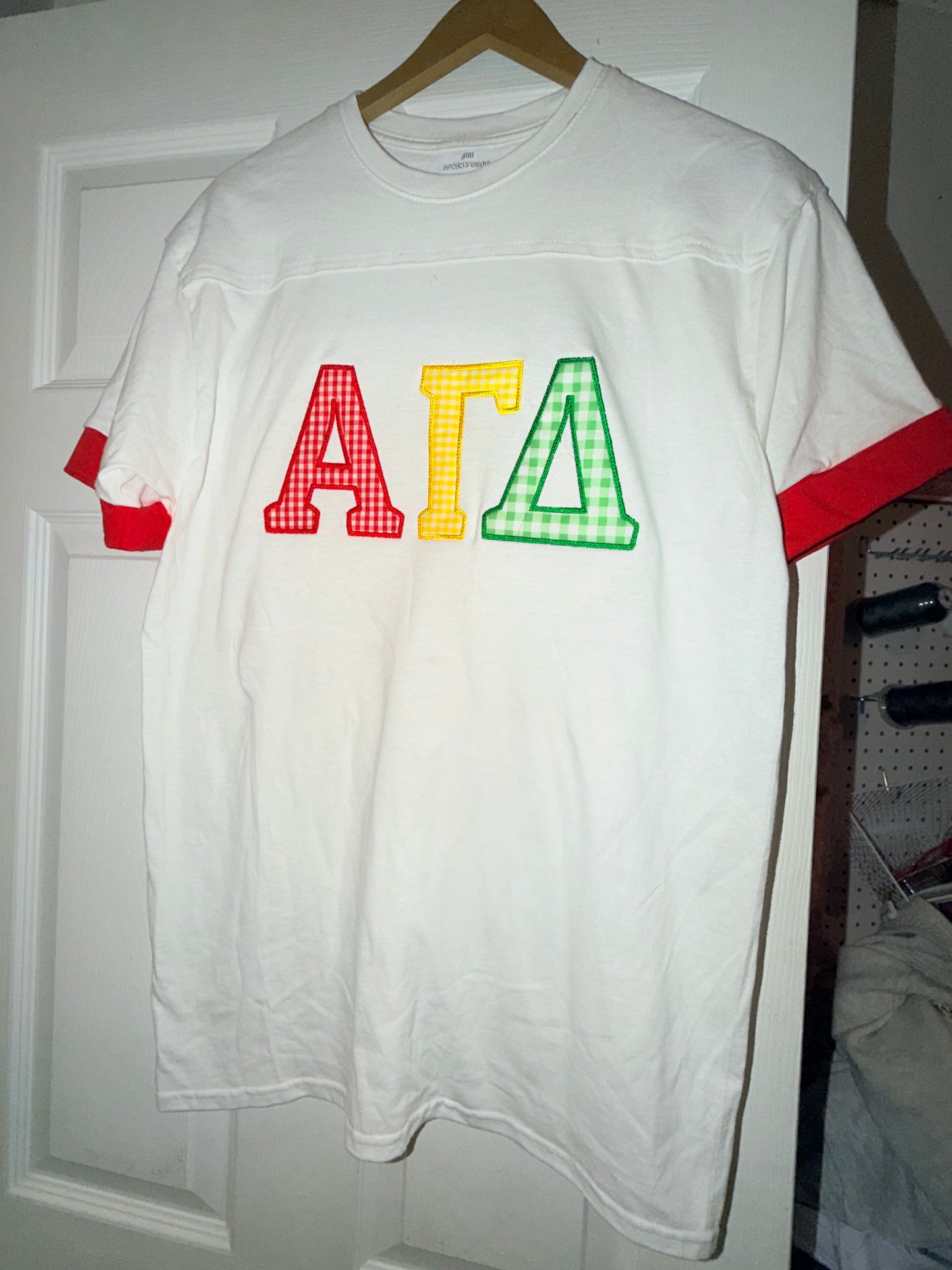Alpha Gam Jersey Appliquéd