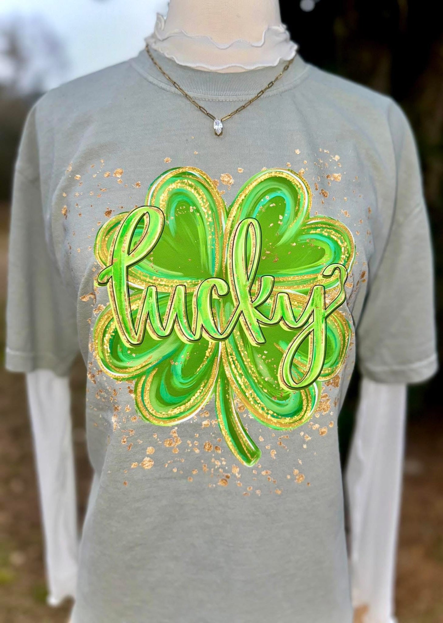 St Patrick’s Day Shamrock t shirt