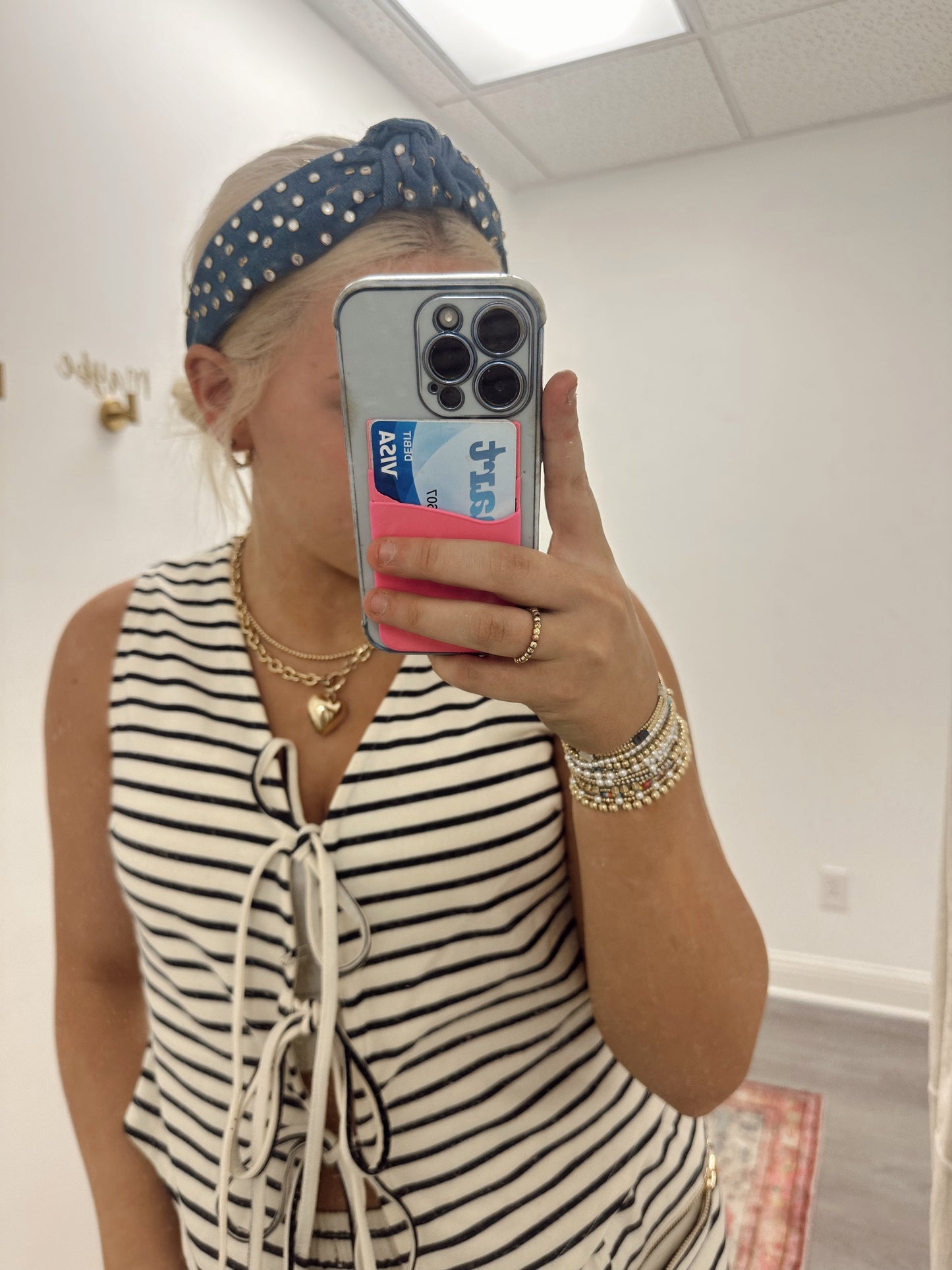 Blue Jean Baby Headband