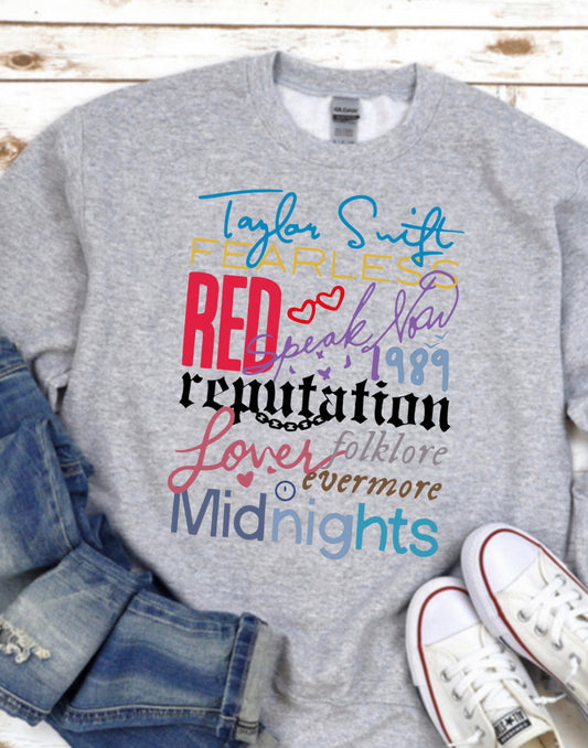 Grey Taylor tour graphic tee sweatshirt