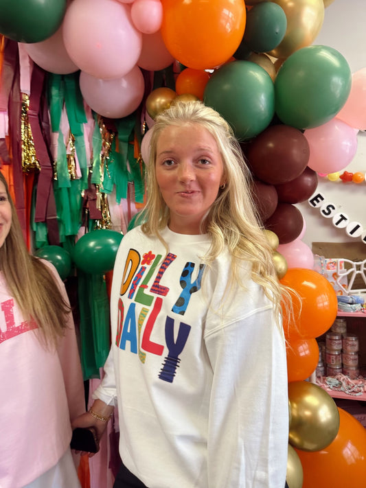 Dilly Dally color pop tshirt or sweatshirt