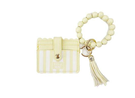 LULU Mac yellow Wristlet Wallet