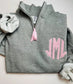 Monogrammed quarter zip