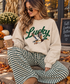 Green Stripe Lounge Pants