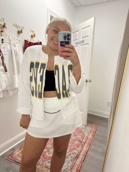 Racers Rolled sleeve Cardigan