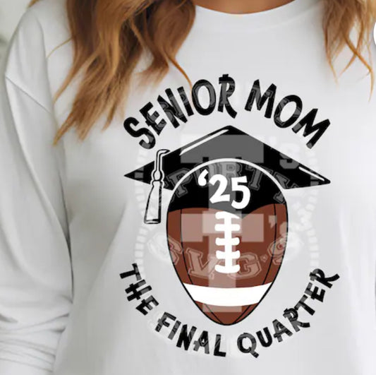 Senior Mom football spirit wear