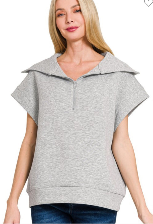 Door Buster Scuba pull over short sleeve Heather grey