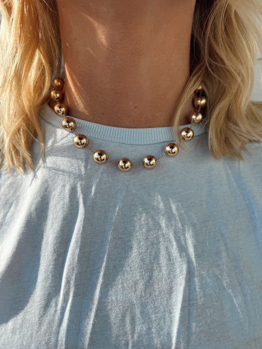Gold Bubble Necklace