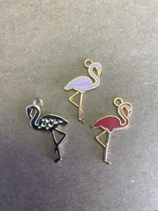 Flamingo charm add color in notes