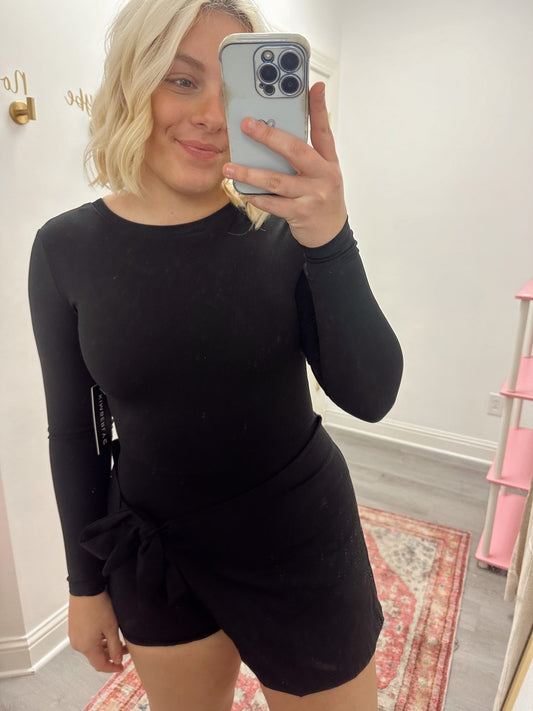 Black Wrap dress