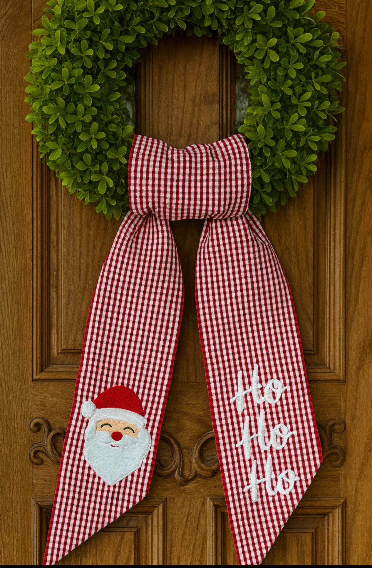 Santa Ho Ho Ho or Custom Wreath sash
