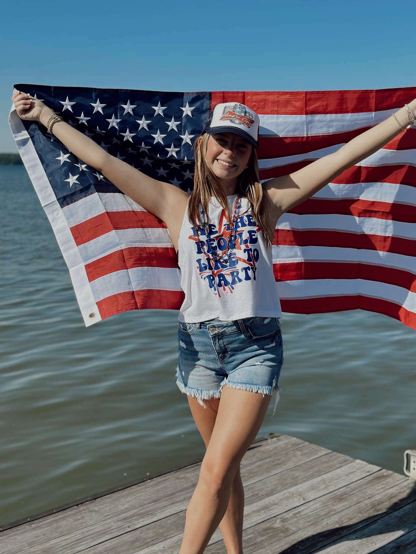 Ameri Can drinking Trucker Hat