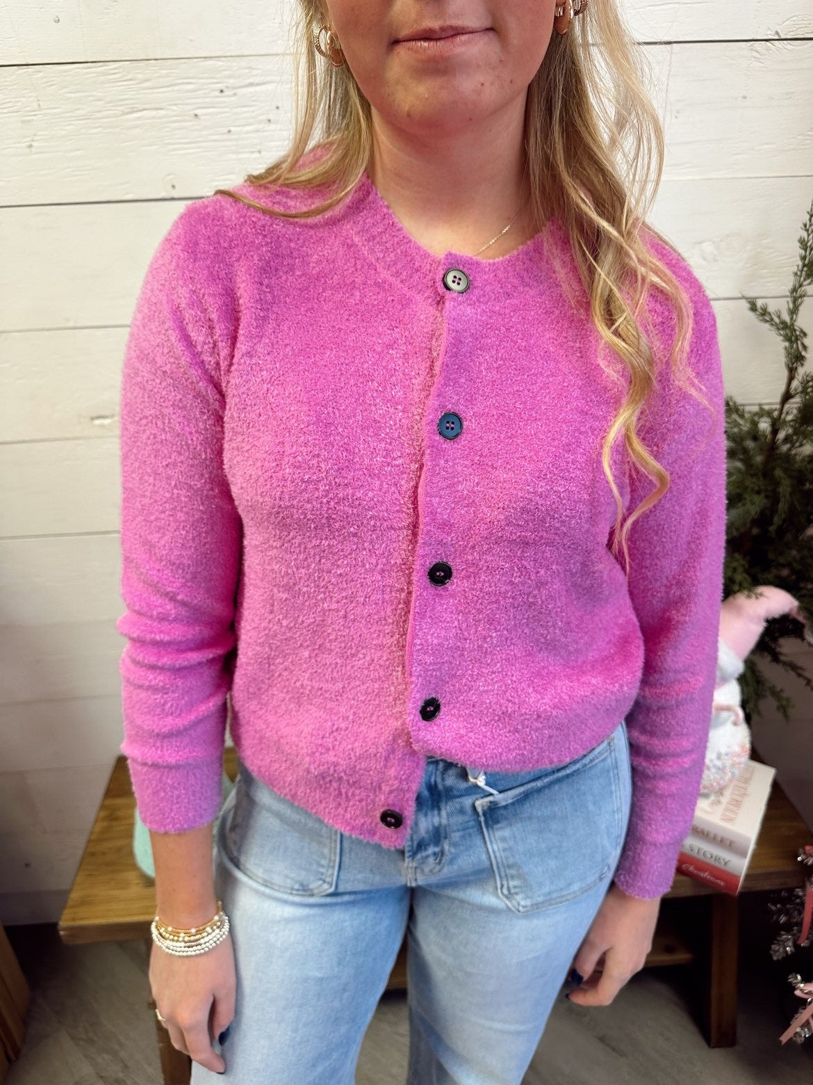 Super soft Hot Pink Cardigan