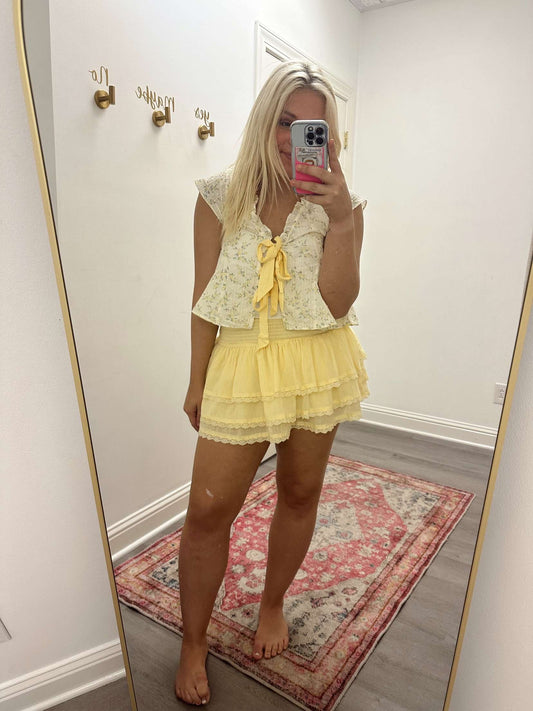 Lemon drop Tie shirt