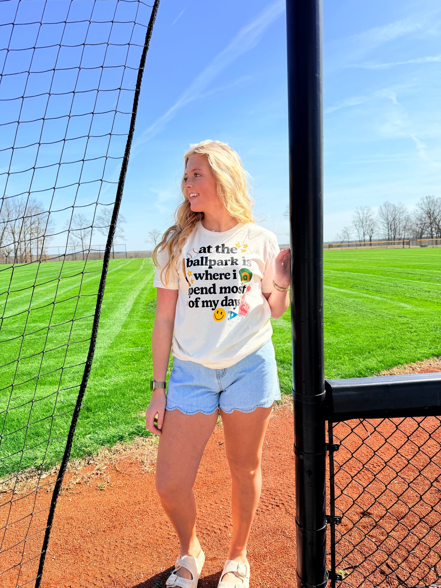 At The Ball Park is Where I Spend Most of My days tee
