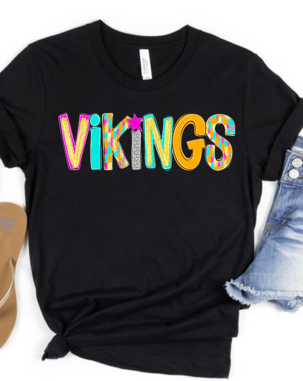 Vikings doodle T-shirt or crew Spirit Wear