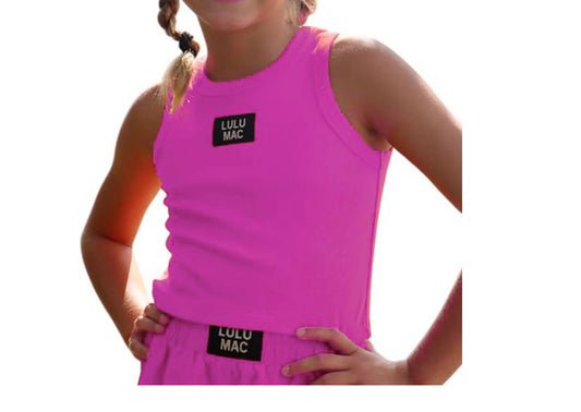 Girls Lulu Mack HotPink Tank