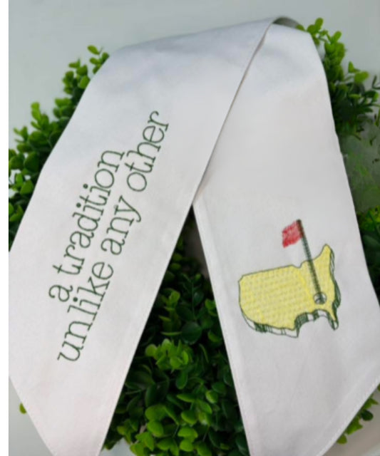 Master Golf Wreath Sash