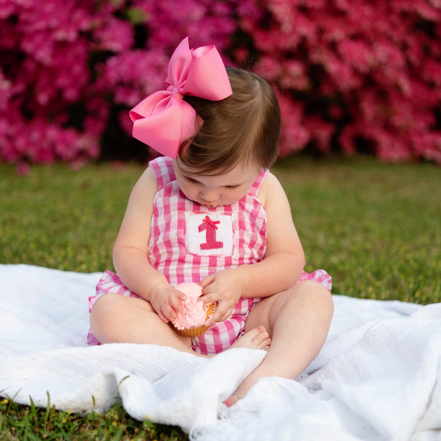 Hot Pink First Birthday Bubble