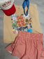Take Me Out to the Ballgame Red Gingham shorts
