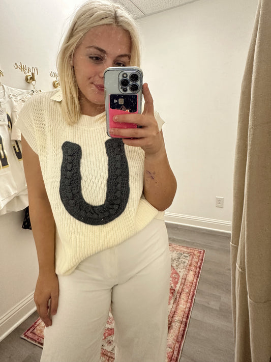 Lucky Horseshoe Sweater